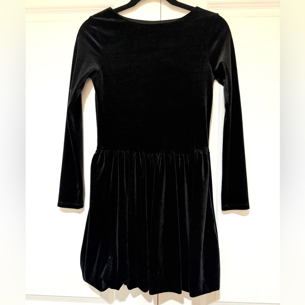 Art Class Black velvety dress girls